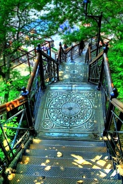 Stairway, Montmartre, Paris, France