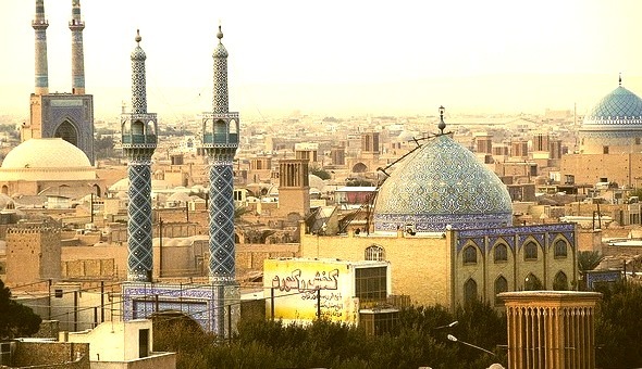 by ValleyNinja on Flickr.View over the Old City of Yazd, a centre of Zoroastrian culture in Iran.