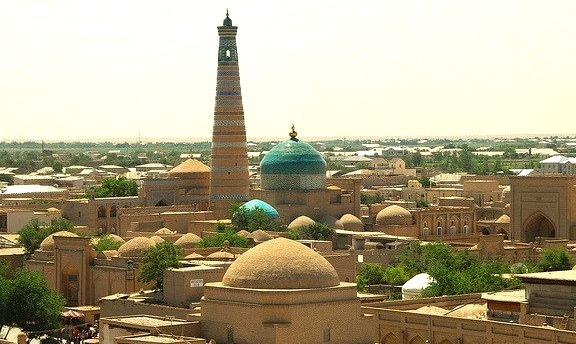 Islam Khoja Minaret in Khiva, Uzbekistan