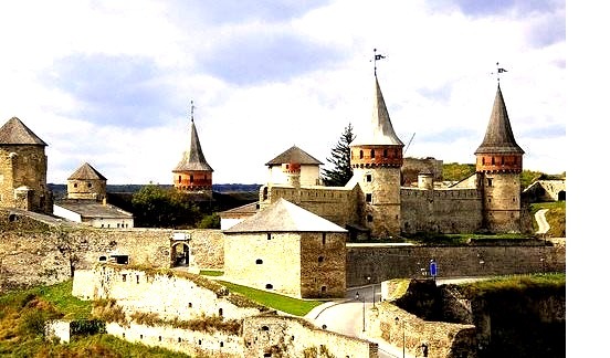 Kamianets Podilskyi Fortress in Western Ukraine