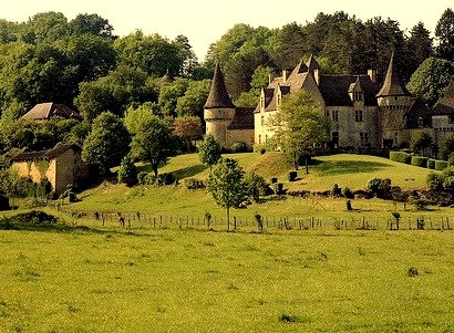 Countryside Castle, Dordogne, Aquitane, France