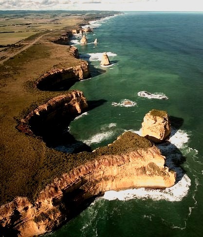 Aerial view of The Twelve Apostles, Great Ocean Road, Australia