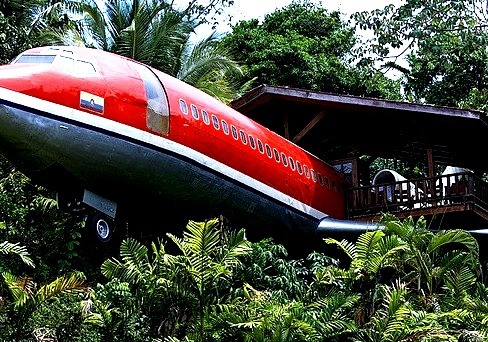 Former Boeing 727 converted into a hotel, Costa Verde Hotel, Costa Rica