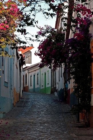 Street view in Ferragudo, Algarve, Portugal