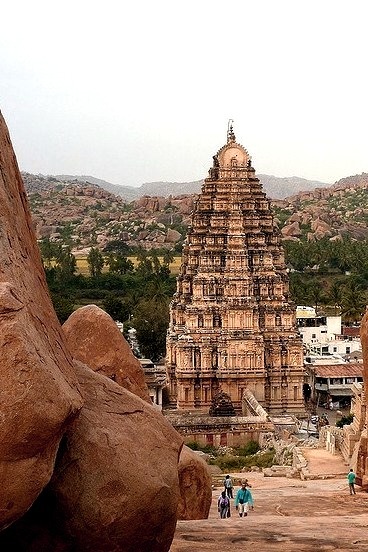Virupaksha Temple, UNESCO World Heritage Site in Hampi, India