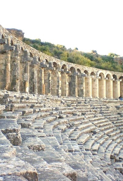 The best-preserved theatre of antiquity, Aspendos Theatre / Turkey